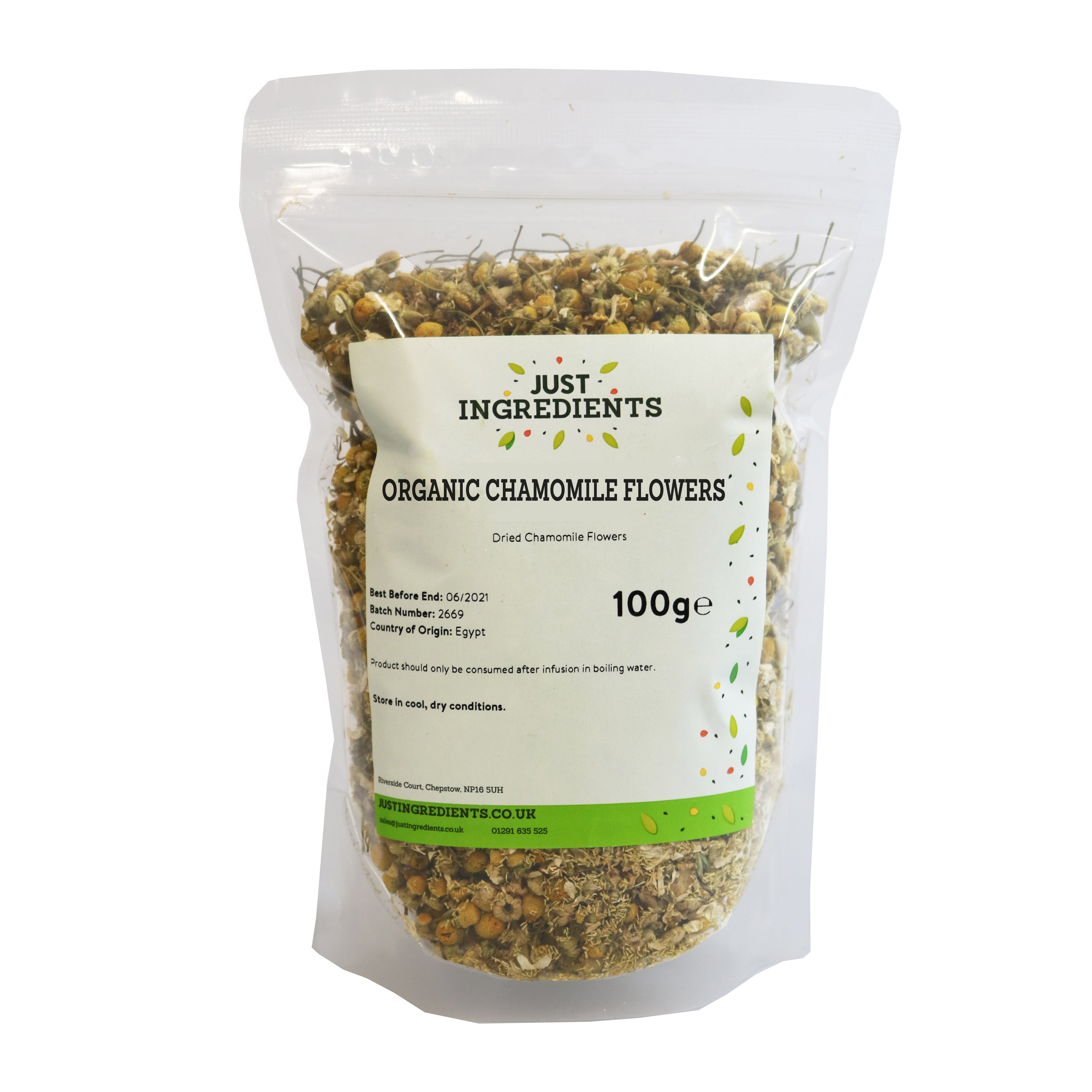 JustIngredients Organic Chamomile Flowers